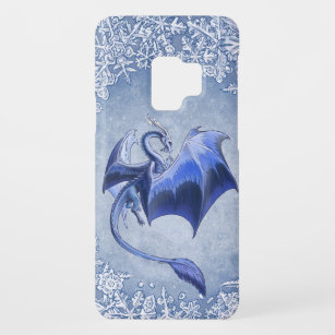 Blue Winter Dragon Fantasy Nature Art Case-Mate Samsung Galaxy S9 Case