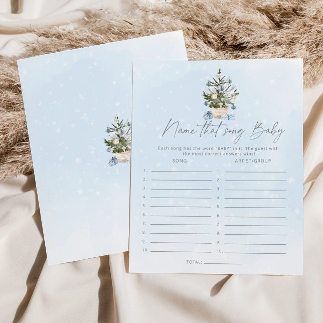 Blue winter Name that song baby shower game (Creator Uploaded)