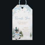Blue Winter Penguin Baby Shower Favour Tags<br><div class="desc">Add a sprinkle of sweetness to your baby shower favours with our Baby It's Cold Outside Baby Shower Favour Tags Printable. Featuring darling baby-themed designs,  these customisable tags are the perfect finishing touch to your gifts. Personalise to create a memorable keepsake that captures the joy of your celebration!

BS559</div>