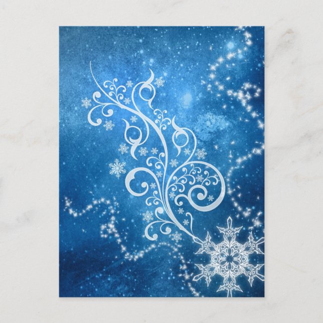 Blue Winter Postcard (Front)