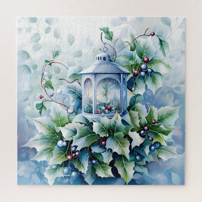 Blue Winter Puzzle (Vertical)