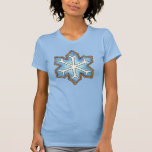 Blue Winter Snowflake Christmas Hanukkah Cookie T-Shirt<br><div class="desc">Tee shirt features an original marker illustration of a delicious holiday cookie shaped like a blue snowflake. Great for Christmas or Hanukkah!

This Chanukah illustration is also available on other products. Don't see what you're looking for? Need help with customisation? Contact Rebecca to have something designed just for you.</div>