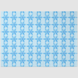 Blue Winter Snowflake Tissue Paper