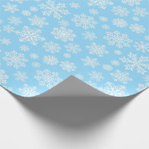 Blue Winter Snowflakes Christmas