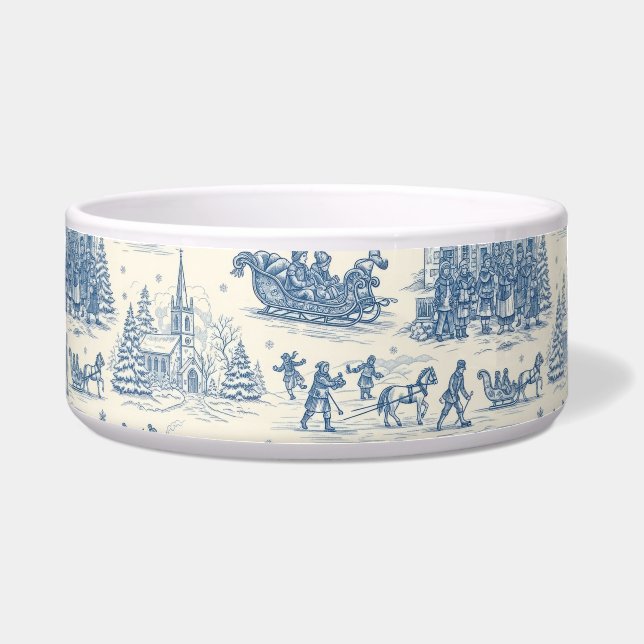 Blue Winter Toile Chinoiserie (Front)
