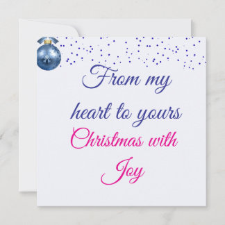 Blue Winter Wishes Card