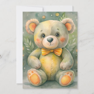 Blue Winter with Deers Invitation