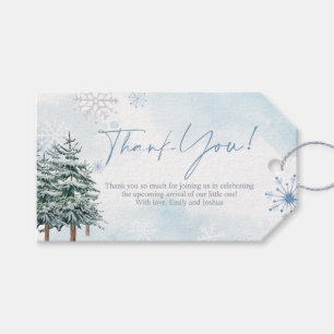 Blue Winter Wonderland Gift and Favour Gift Tags