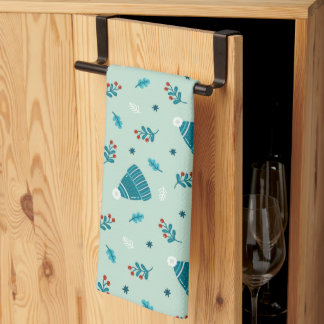 Blue Winter Wonderland hand towel