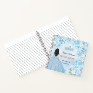 Blue Winter Wonderland Quinceanera Guest Book