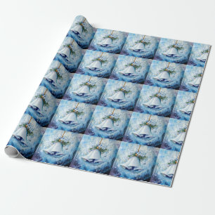 Blue Winter Wrapping Paper
