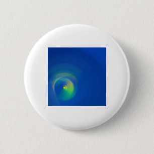 Blue With A Light Yellow Abstract Brushstroke 2 6 Cm Round Badge