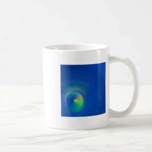 Blue With A Light Yellow Abstract Brushstroke 2 Coffee Mug
