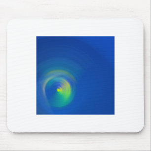 Blue With A Light Yellow Abstract Brushstroke 2 Mouse Pad