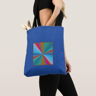 Blue with Colour Wheel Design >Patterned Totes