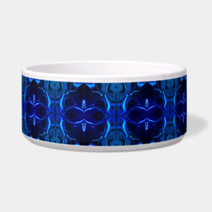 Blue with 'floating' intertwined strokes