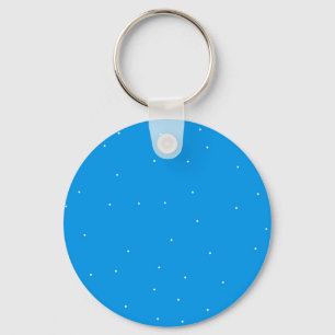 Blue with white dots accessories to customise key ring