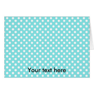 Blue with white polkadots