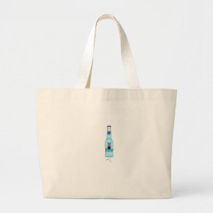 Blue WKD, drink, cute Large Tote Bag