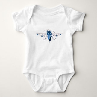 Blue wolf Baby Bodysuit