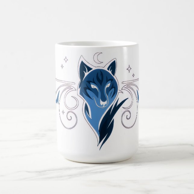 Blue wolf Coffee Mug (Center)