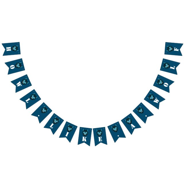 Blue Wolf, Halloween Party Bunting (All)