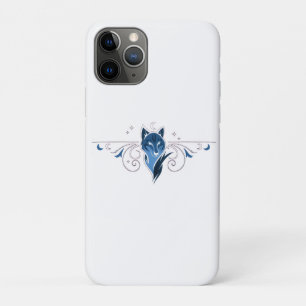 Blue wolf iPhone case