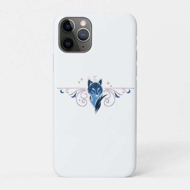 Blue wolf iPhone case (Back)