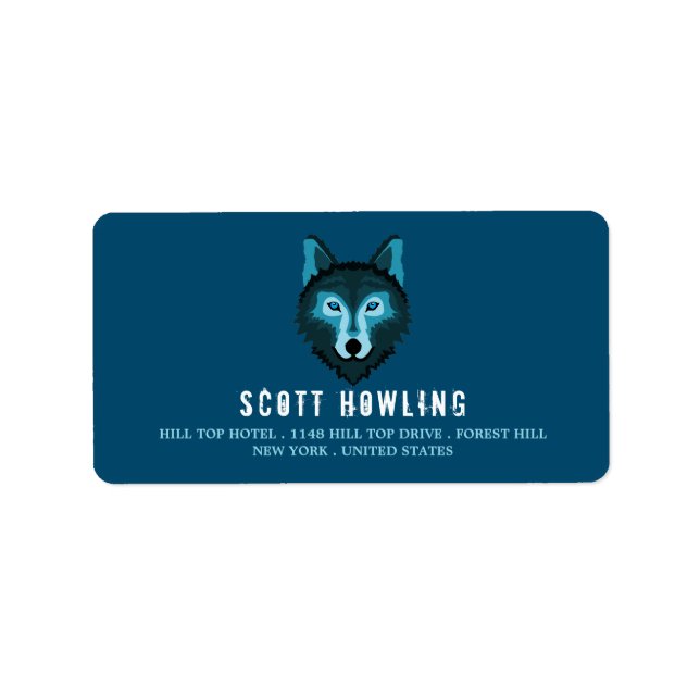 Blue Wolf Label (Front)
