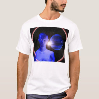 Blue Woman In Space T-Shirt