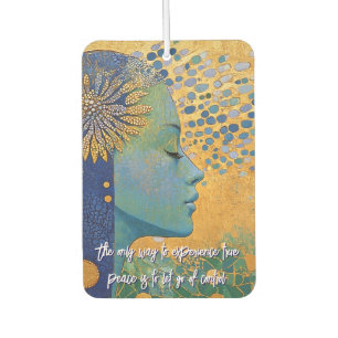 Blue Woman Let Go Of Control Air Freshener