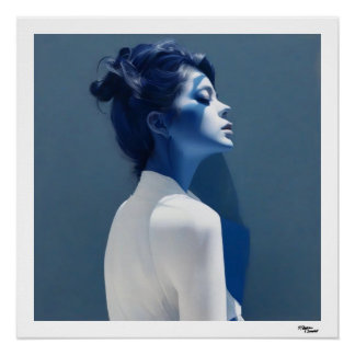 Blue Woman Poster