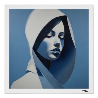 Blue Woman Poster