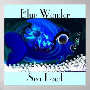 blue wonder  Poster