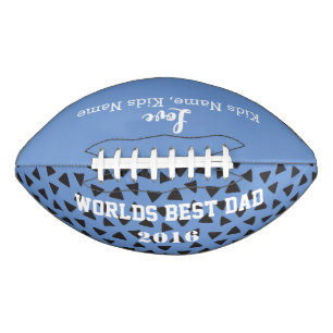 Blue World Best Dad, Customisable  Football