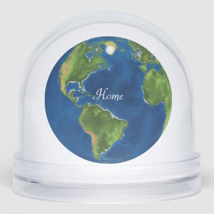 Blue World Home Planet  Snowglobe