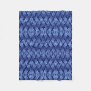 Blue Woven Geometric Blanket