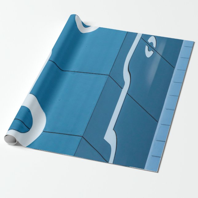 Blue Wrapping Paper (Unrolled)