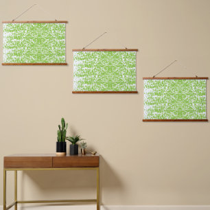 Blue wrapping paper with a repetitive white snowfl hanging tapestry