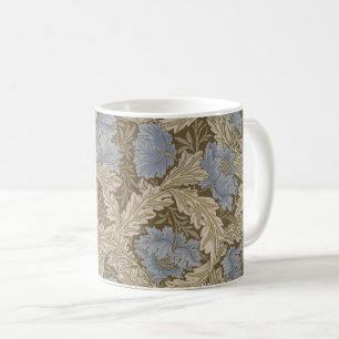 Blue Wreath Pattern (by William Morris) Coffee Mug