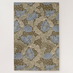 Blue Wreath Pattern (by William Morris) Jigsaw Puzzle