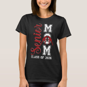 Blue Wrestling Wrestler Senior Mum Cl Of 2026 Grad T-Shirt