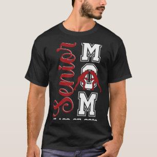Blue Wrestling Wrestler Senior Mum Cl Of 2026 Grad T-Shirt