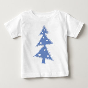 blue Xmas tree Baby T-Shirt