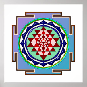 BLUE YANTRA POSTER