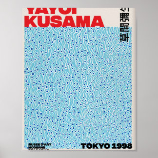 Blue Yayoi Kusama  Poster