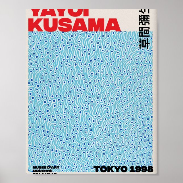 Blue Yayoi Kusama  Poster (Front)