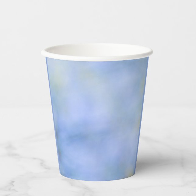 Blue Yellow Abstract Palo Verde Spring Colours Paper Cups (Front)