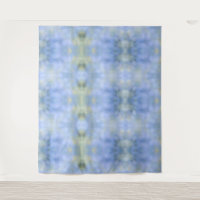 Blue Yellow Abstract Palo Verde Tiled Pattern