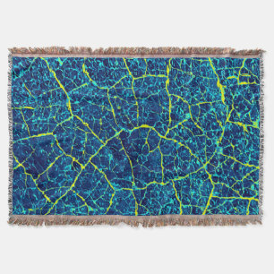 Blue / Yellow Abstract Pattern Throw Blanket